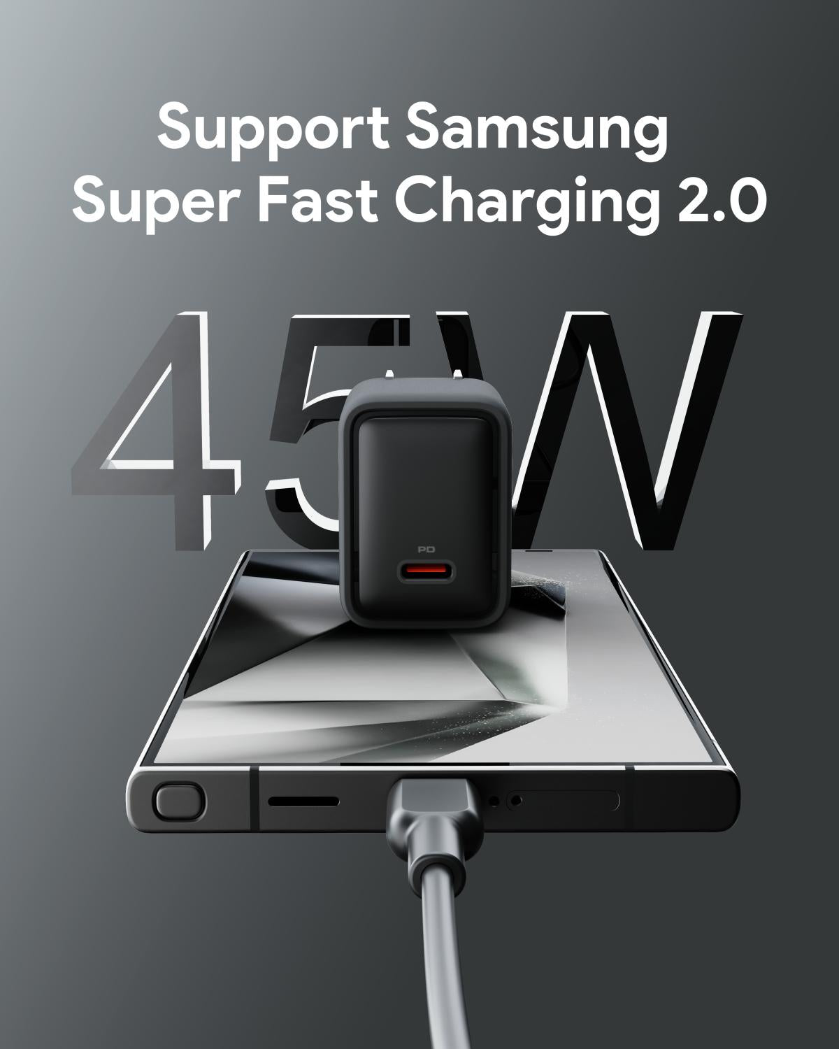 Wall Charger AUKEY PA-C2 Comet 45W Fast Charge PD with GaN Technology