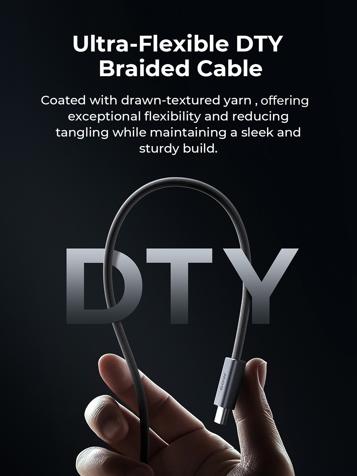 AUKEY CB-DCC061 Circlet Blink 60W 1m DTY Braided USB-C to USB-C Cable