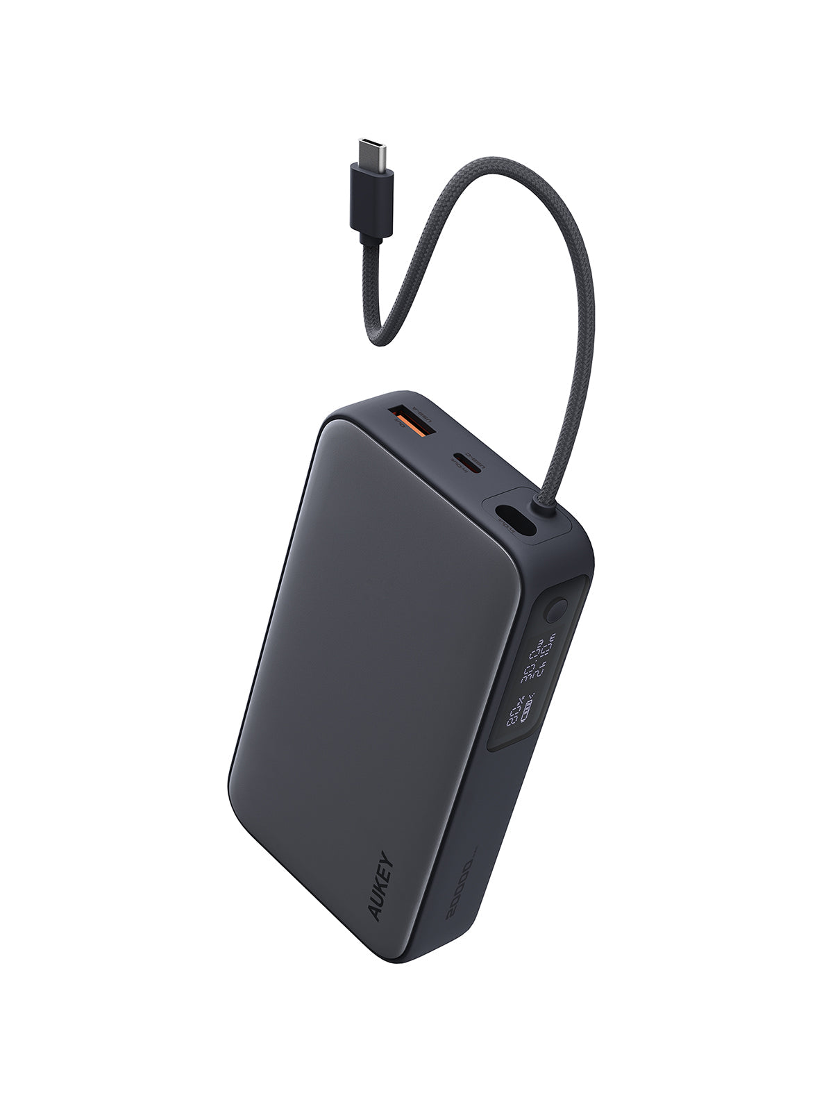 AUKEY Spark Sling 20000 Compact Fast Charging Power Bank with Built-in