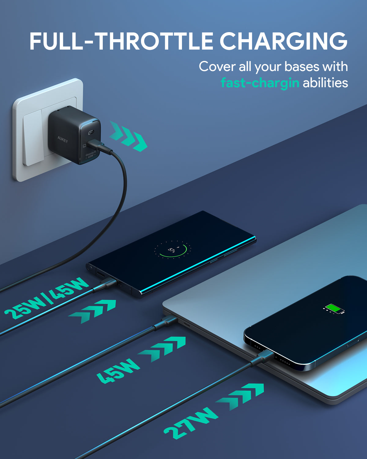 AUKEY PA-B2T 45W USB-C PD Charger