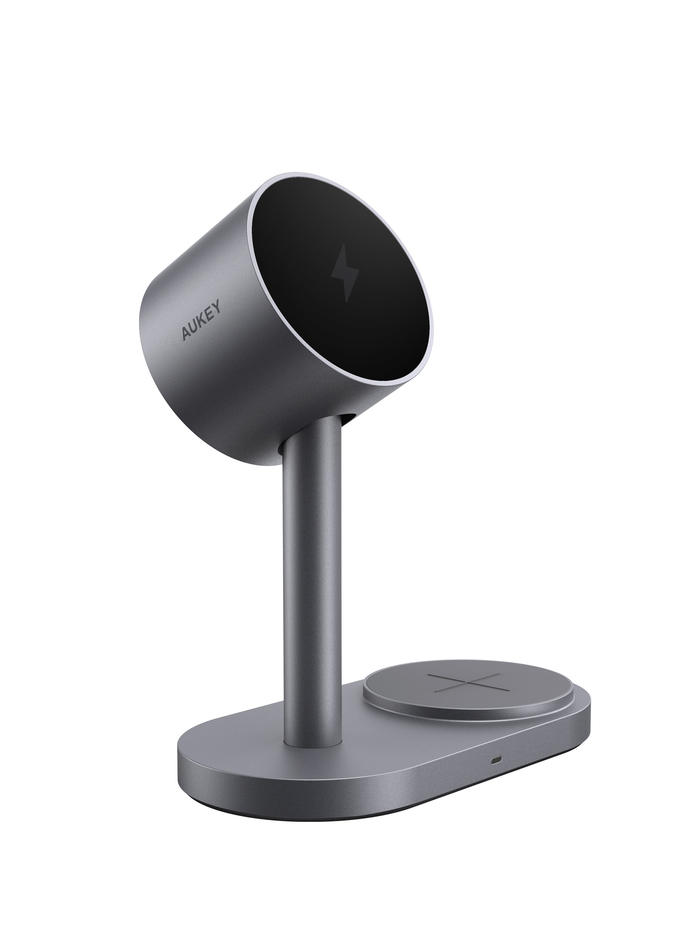 (Pre-order) AUKEY LC-MC213 Qi2.2 MagFusion 2X 2-in-1 Magnetic Wireless Charger (Wall Charger Not Included)