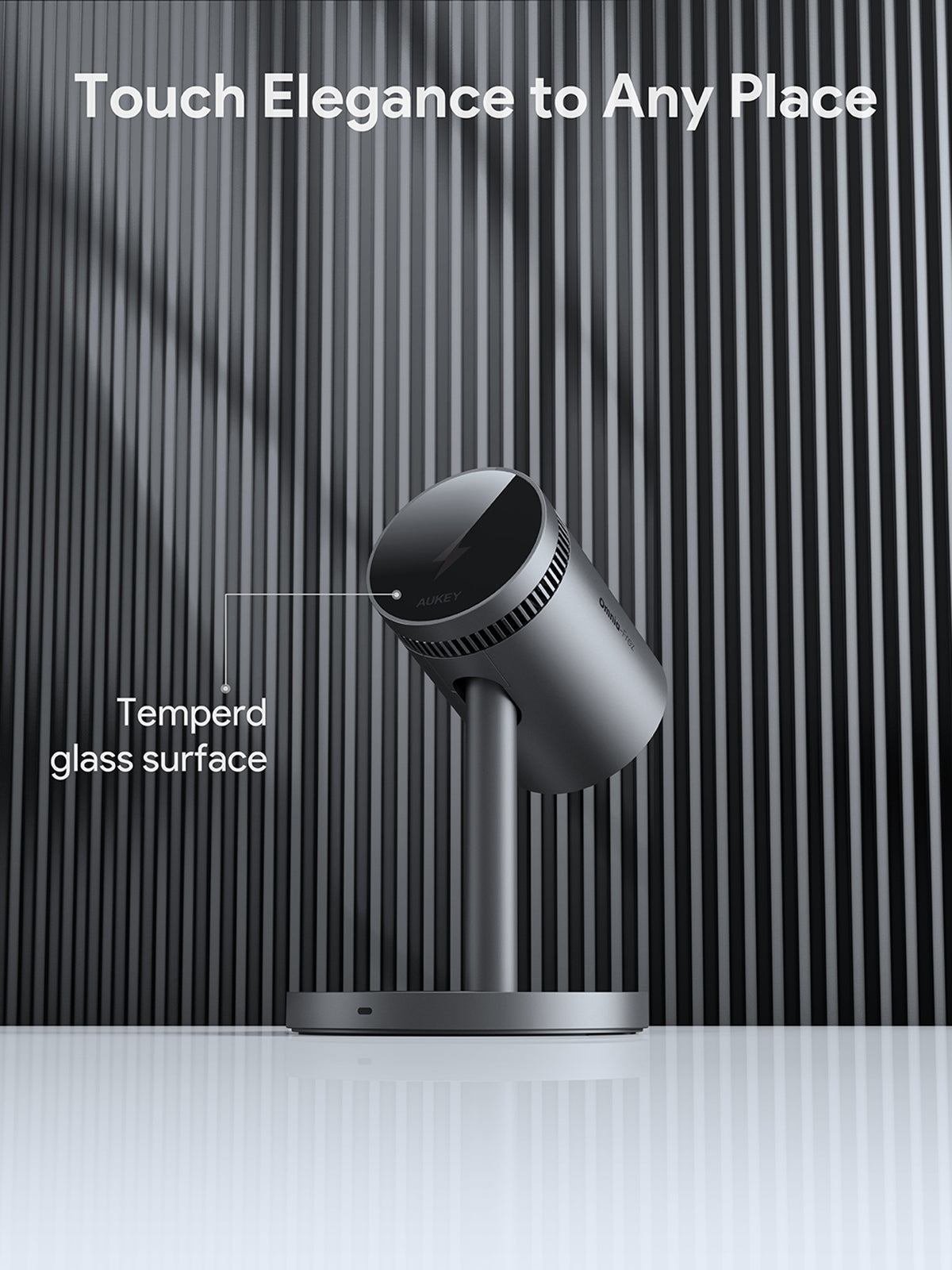 AUKEY LC-MC311A MagFusion 3 in 1 Wireless Charger Pro Qi2 Active Cooling Wireless Charging Station