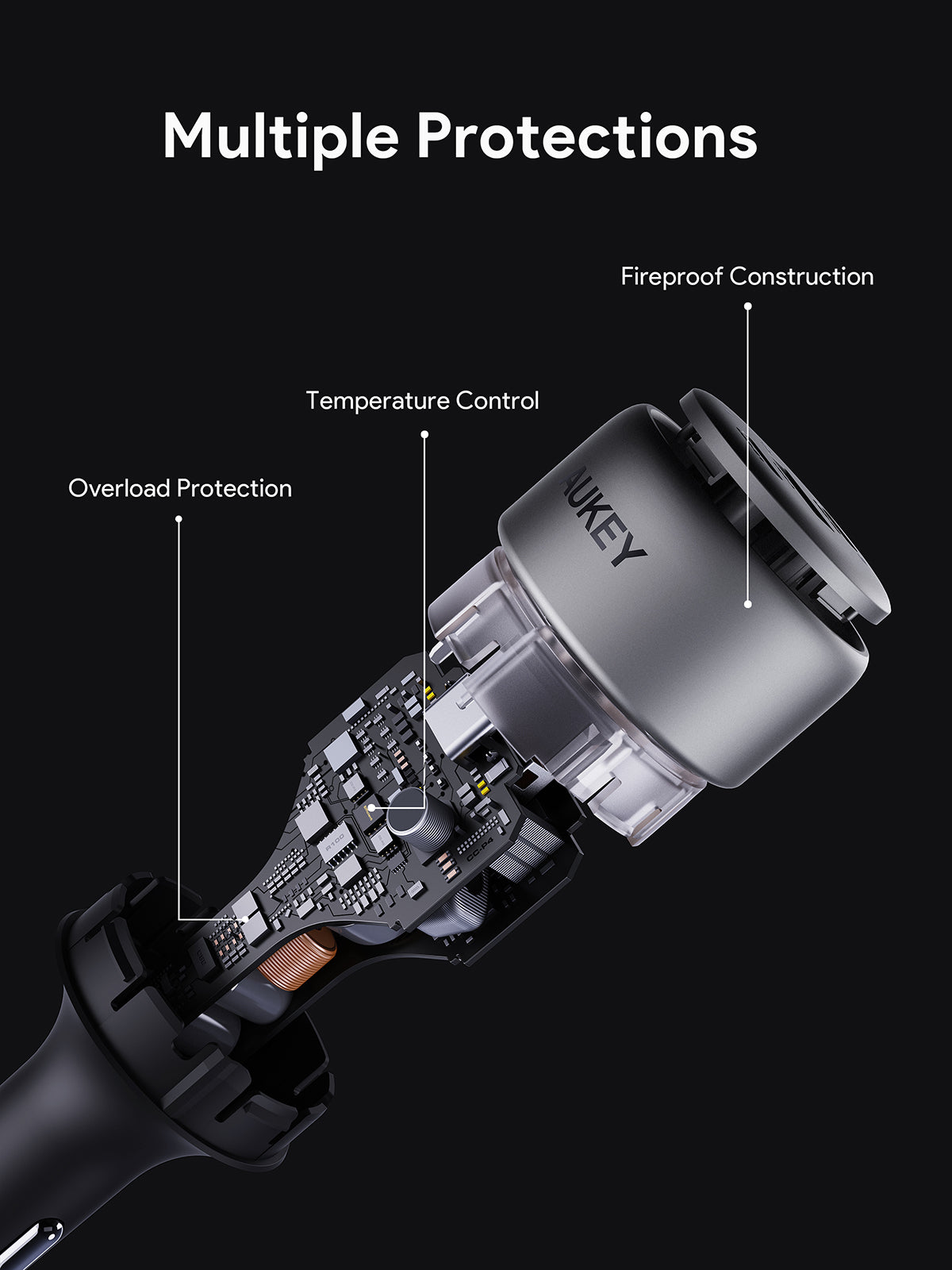 AUKEY CC-P4 Pathfinder Fast Charging Car Charger