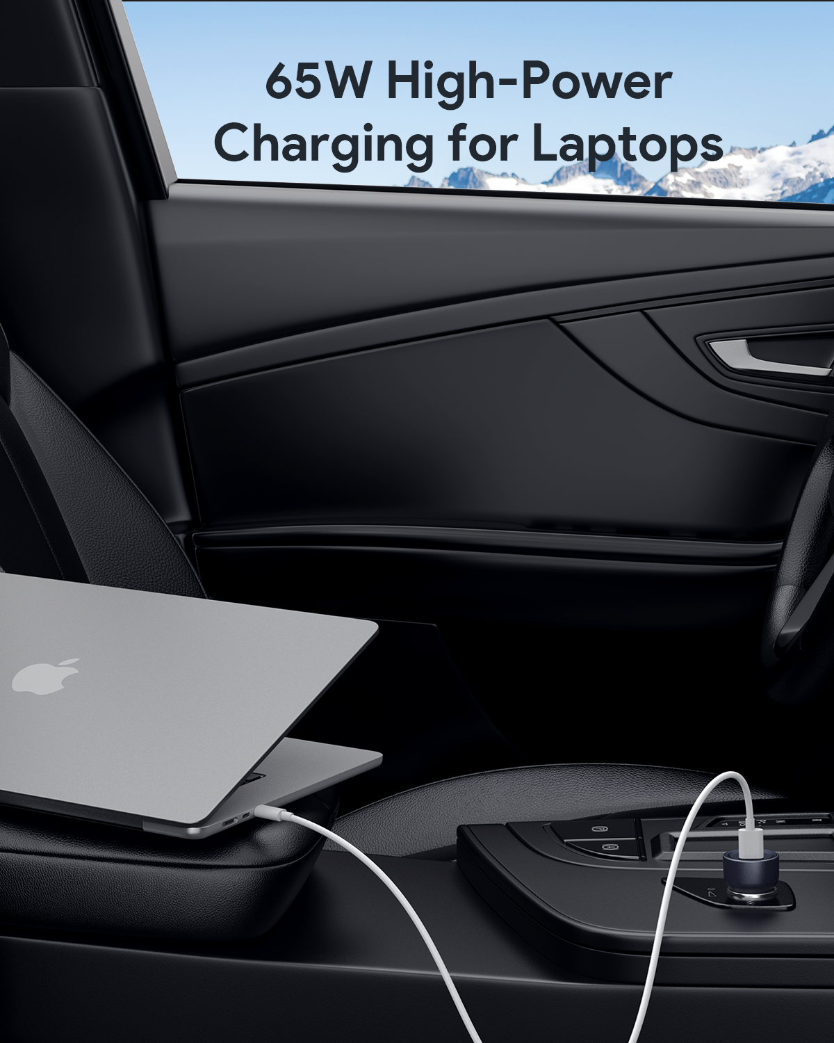 Car Charger AUKEY CC-Y23 65W Dual-Port USB-C – Fast Charges Phones