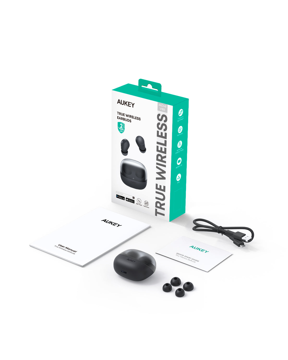 Wireless Earbuds AUKEY EP-M3A Move Vibe Touch Control Wireless Earbuds