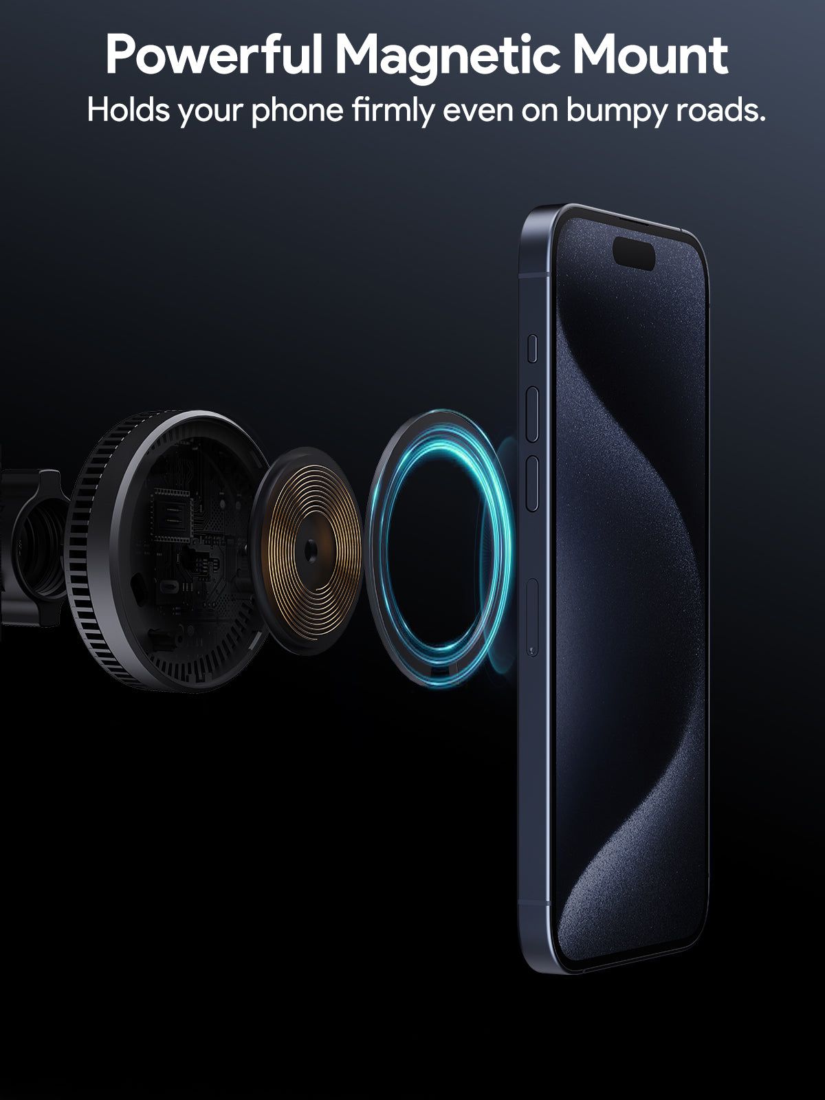 AUKEY HD-MC13A MagFuson Dash Pro Qi2 Active Cooling Wireless Charging Pro