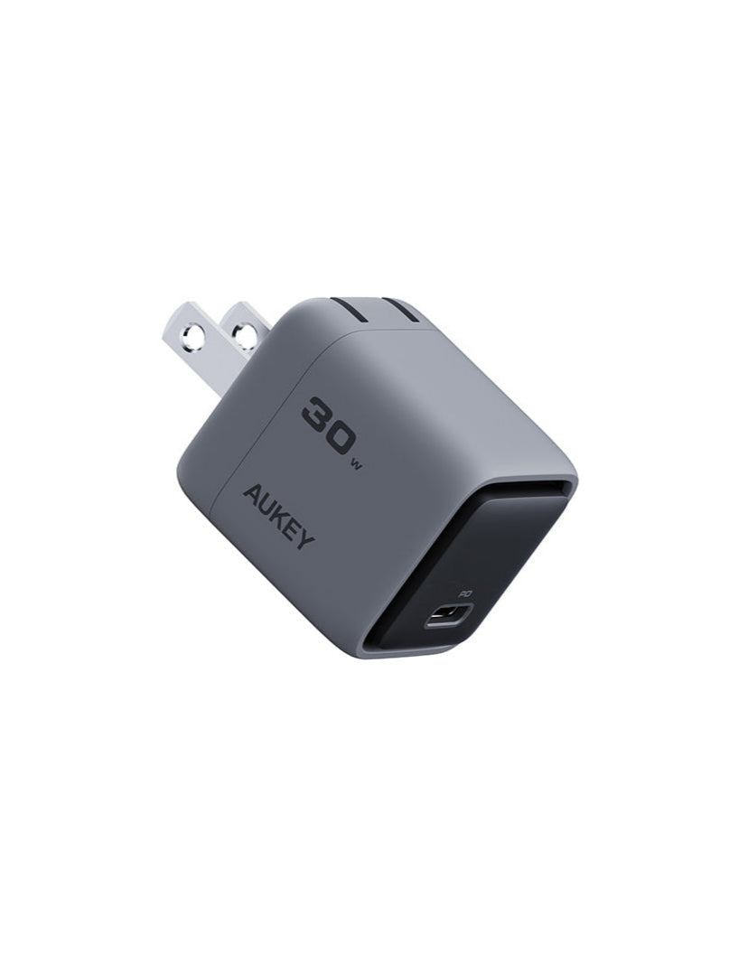 AUKEY PA-C1 Comet 30W PD wall charger with GaN technology.
