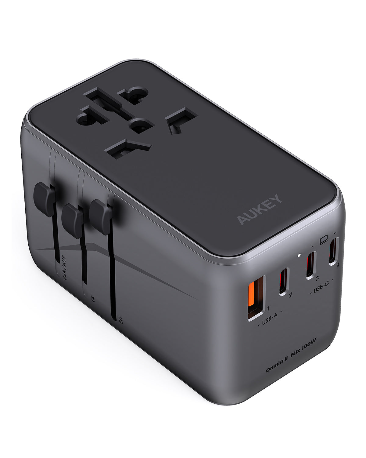 Travel Mate 100W GaN Universal Adapter with USB Ports