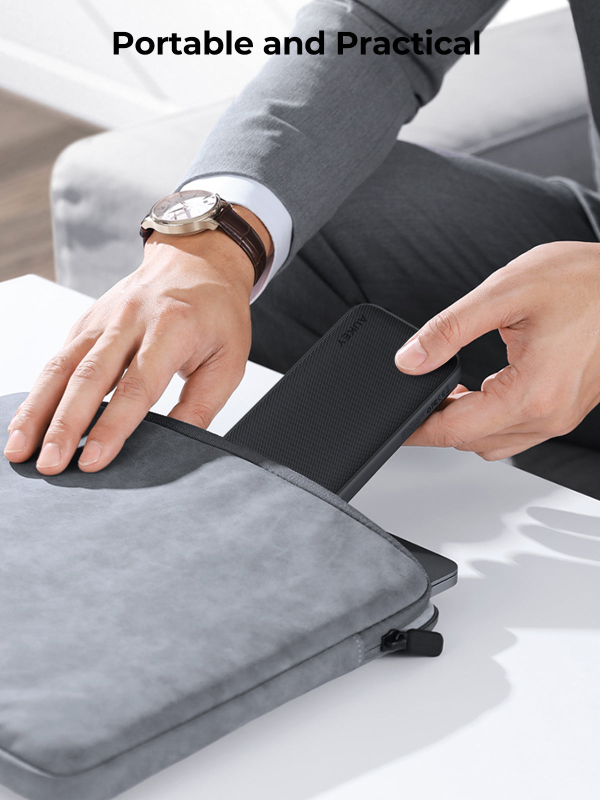 Power Bank AUKEY Spark Go 10000mAh – 15W Fast Charging Battery Pack