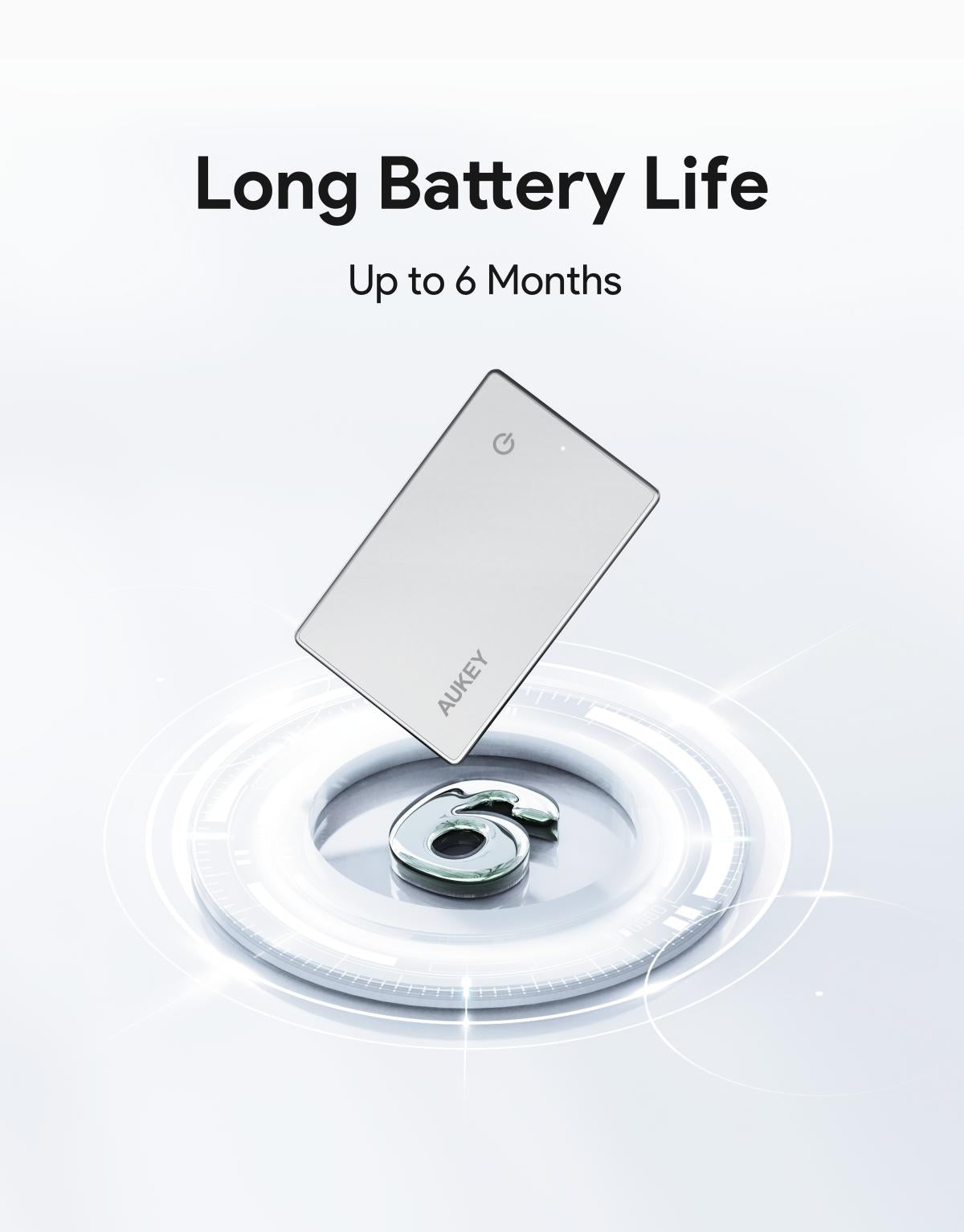 AUKEY TM-21 Track Mate 3 smart Bluetooth tracker with long 6-month battery life