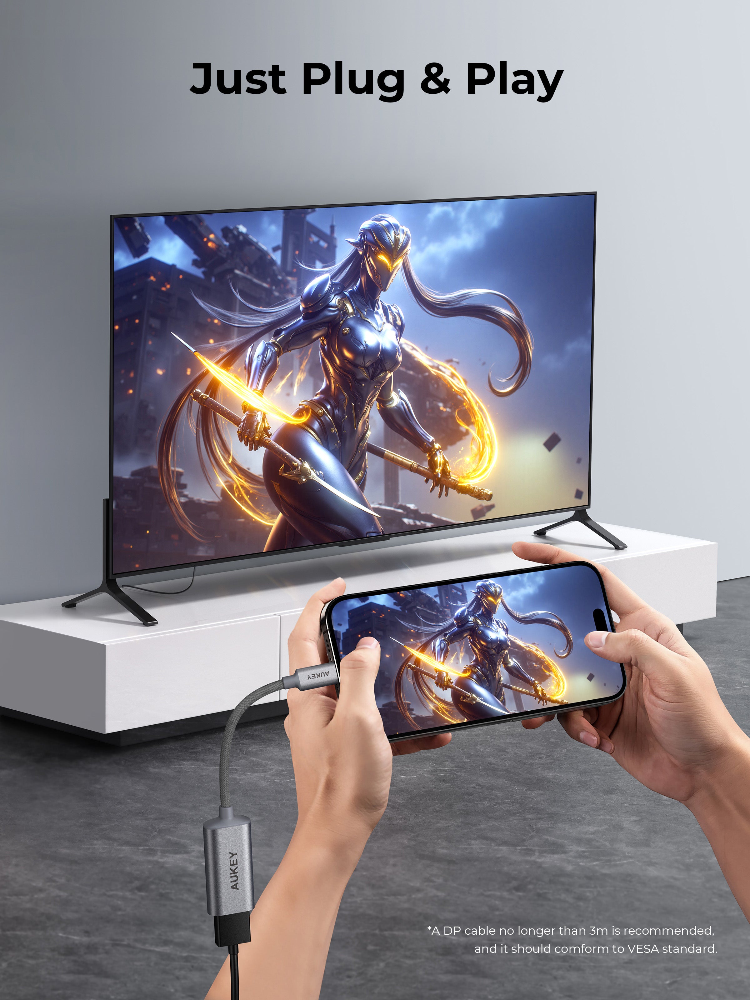 AUKEY UH-D01 USB-C to Displayport Adapter