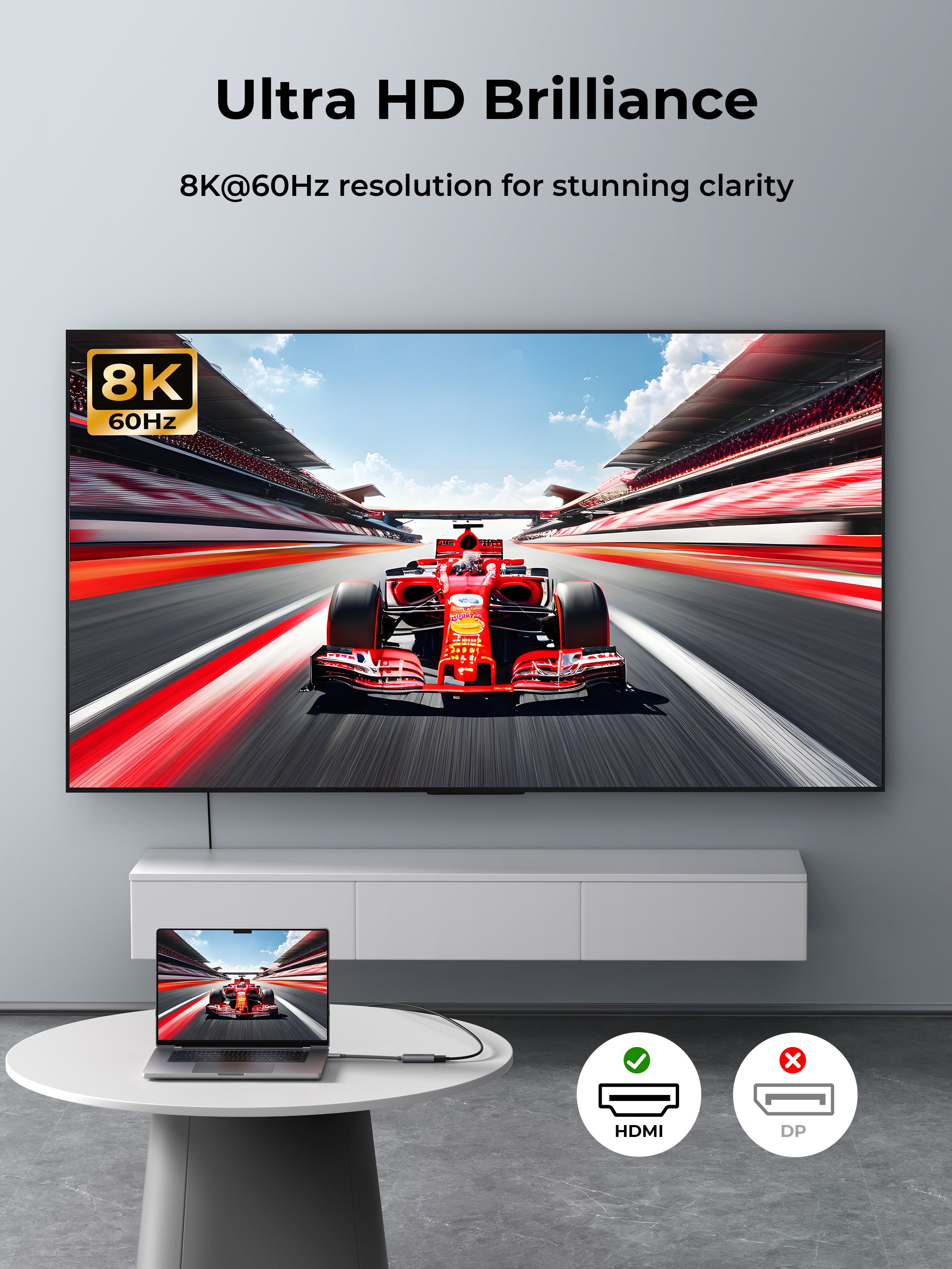 AUKEY UH-H02 USB C to HDMI2.1 adapter