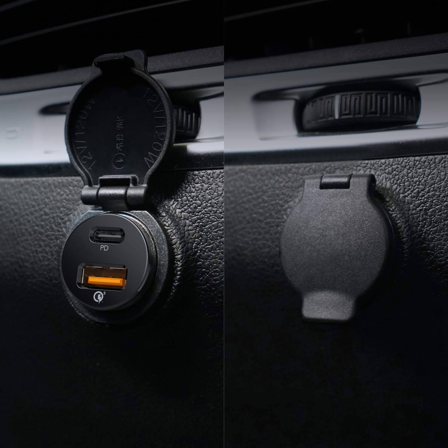 AUKEY Dual (USB-C/USB-A) Car Charger - 21W