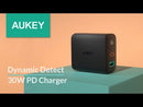 AUKEY PA-D1 Focus Mix 30W Dual-Port PD Charger with Dynamic Detect