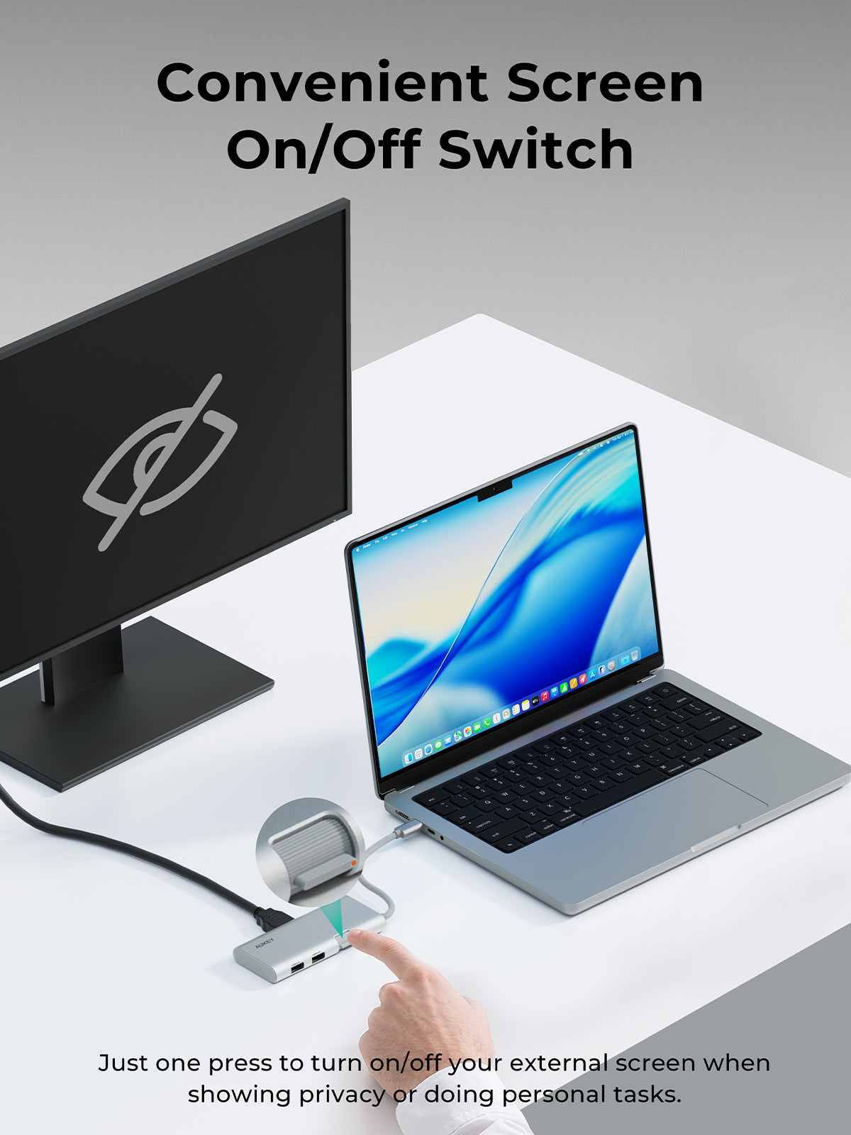 AUKEY UH-CUH02 OfficeDok  6-in-1 USB-C Hub