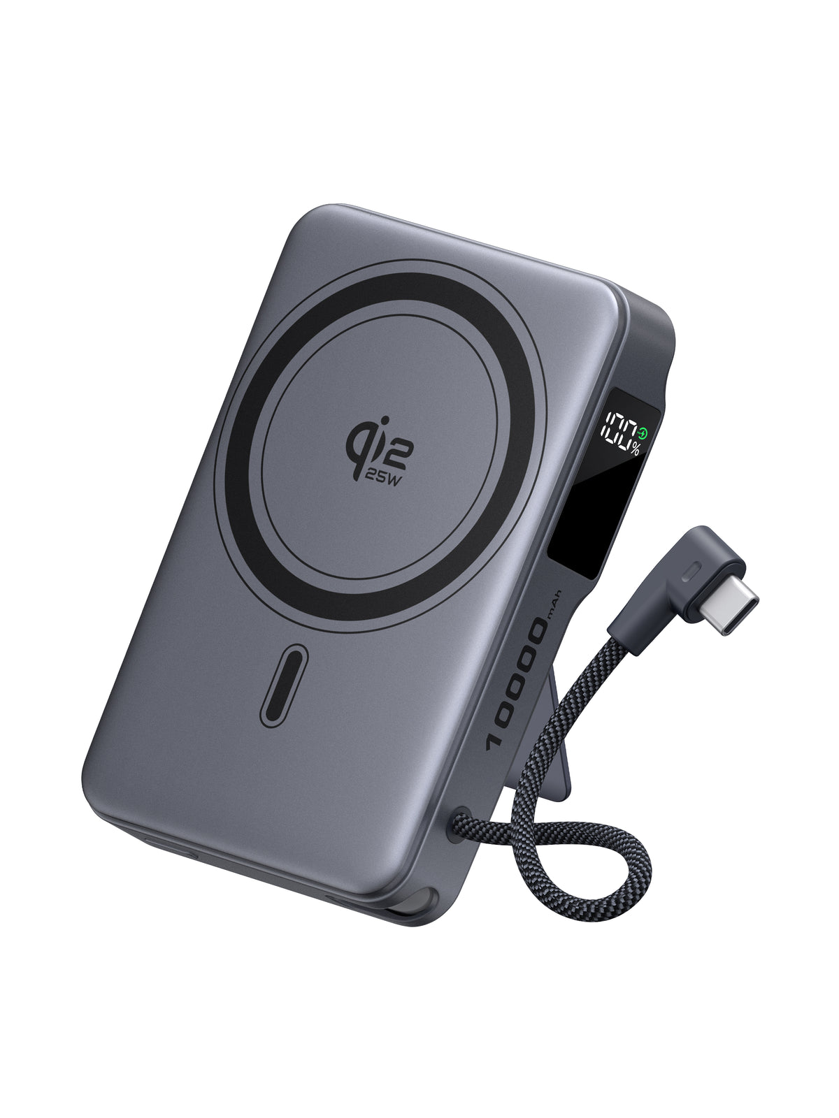 AUKEY MagFusion Vista 10000 Mix Qi2.2 Magnetic Wireless Power Bank with Multiple Functions PA-MS24