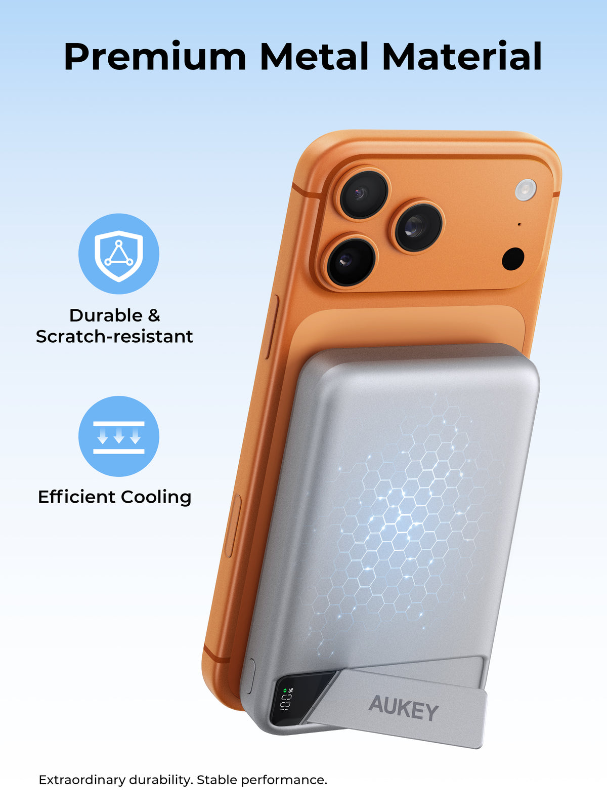 AUKEY MagFusion Vista 10000 Magnetic Wireless Charging Power Bank PB-MS20