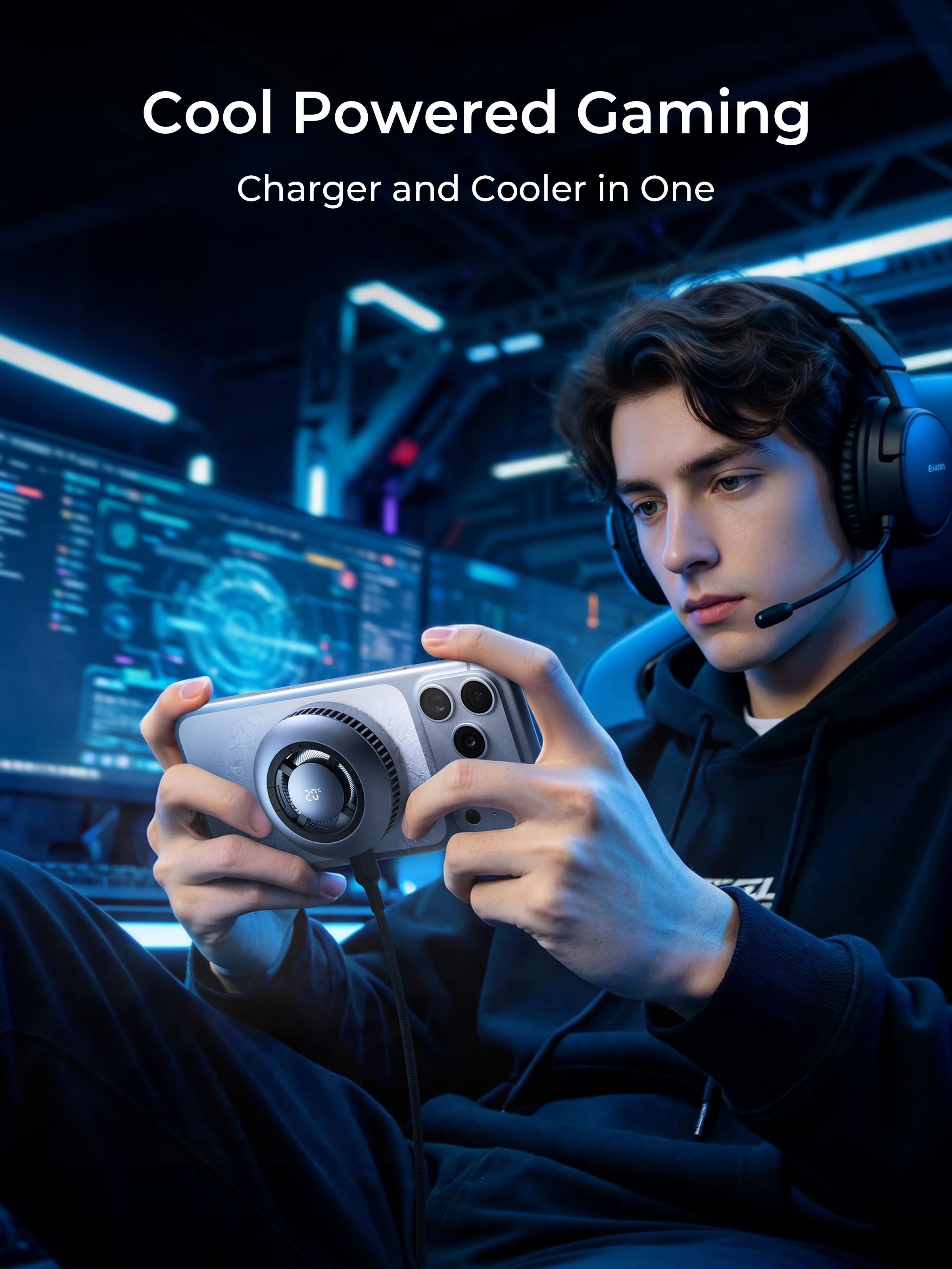 AUKEY MagFusion GameFrost Plus Wireless Cooling Charger LC-G10P