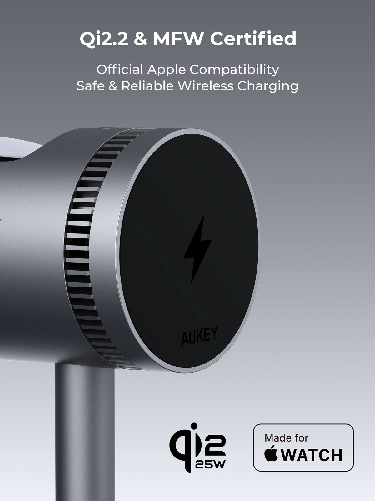 AUKEY MagFusion 3-in-1 Pro Plus Magnetic Wireless Charger with Active Cooling System LC-MC311AP
