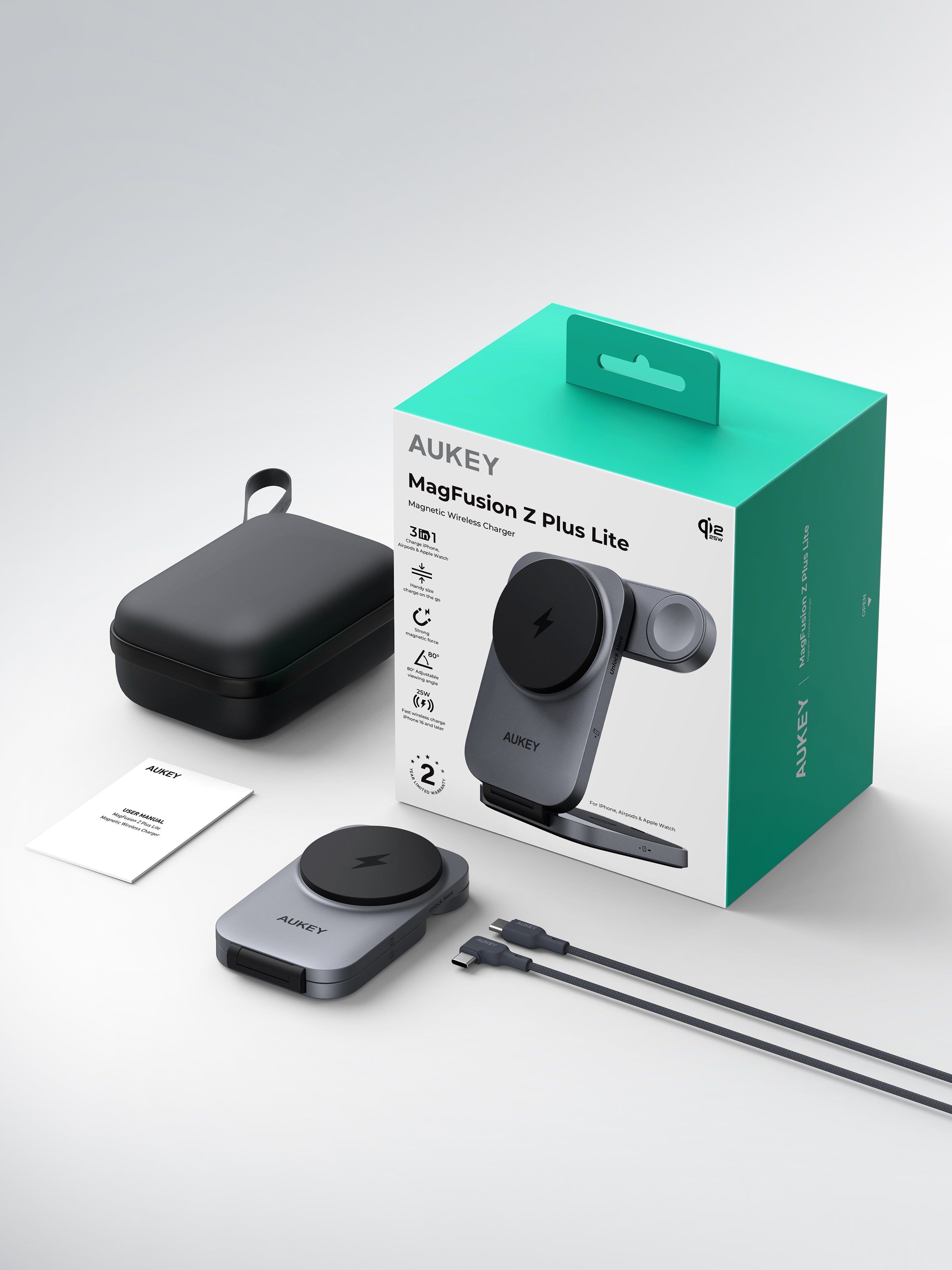 AUKEY MagFusion Z Plus Lite Magnetic Wireless Charger LC-MC319B