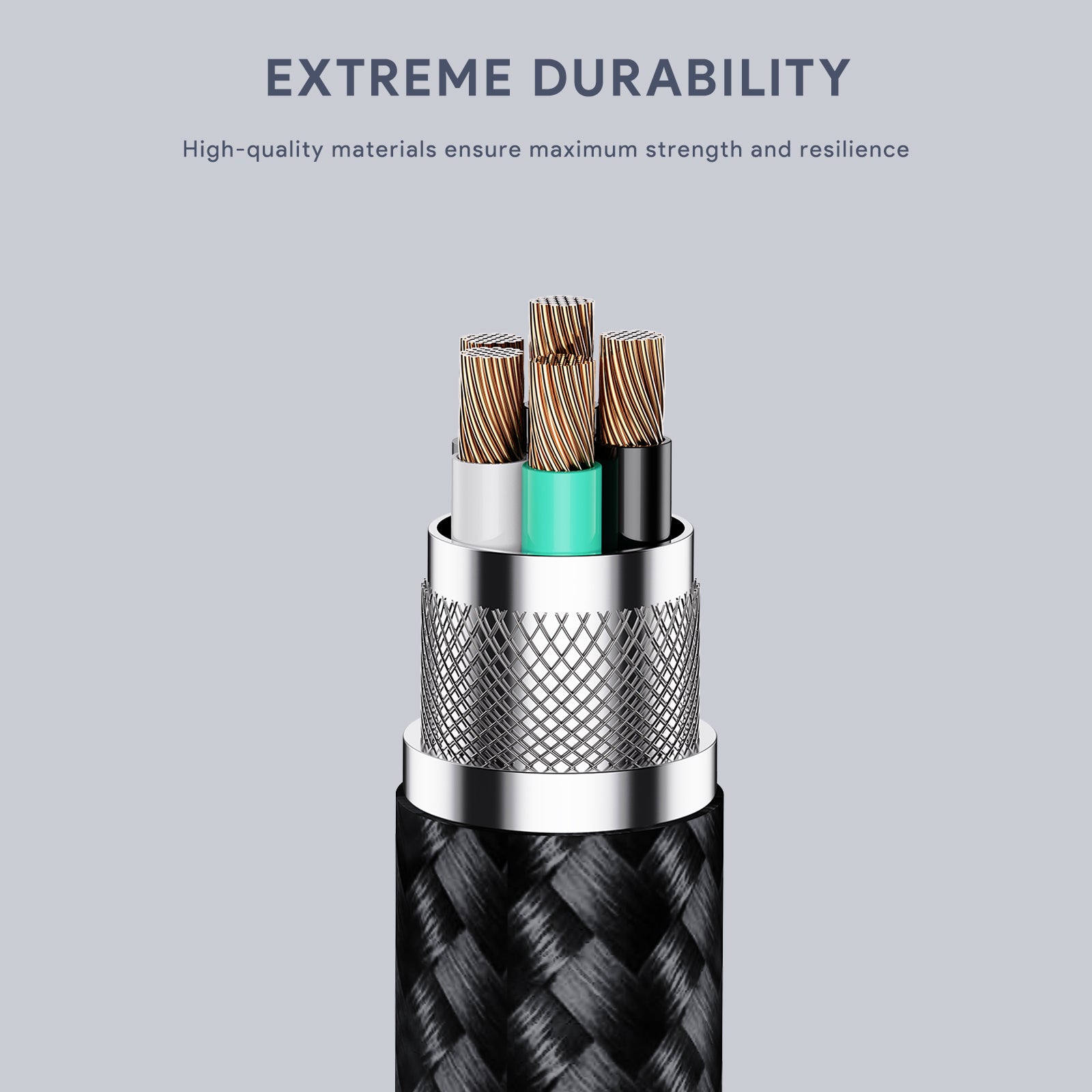 AUKEY CB-MCC101 | 100W 1m USB-C to USB-C LCD Cable