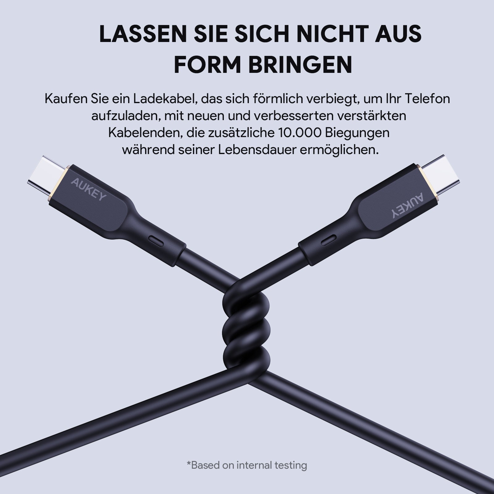 AUKEY CB-SCC Series Circlet Blink 100W 1m Silicone USB-C to USB-C Cable