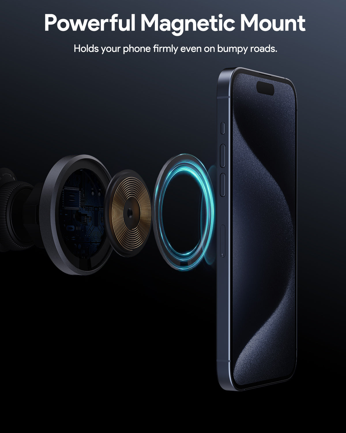 AUKEY HD-MC13 Qi2 Wireless Charging Phone Mount