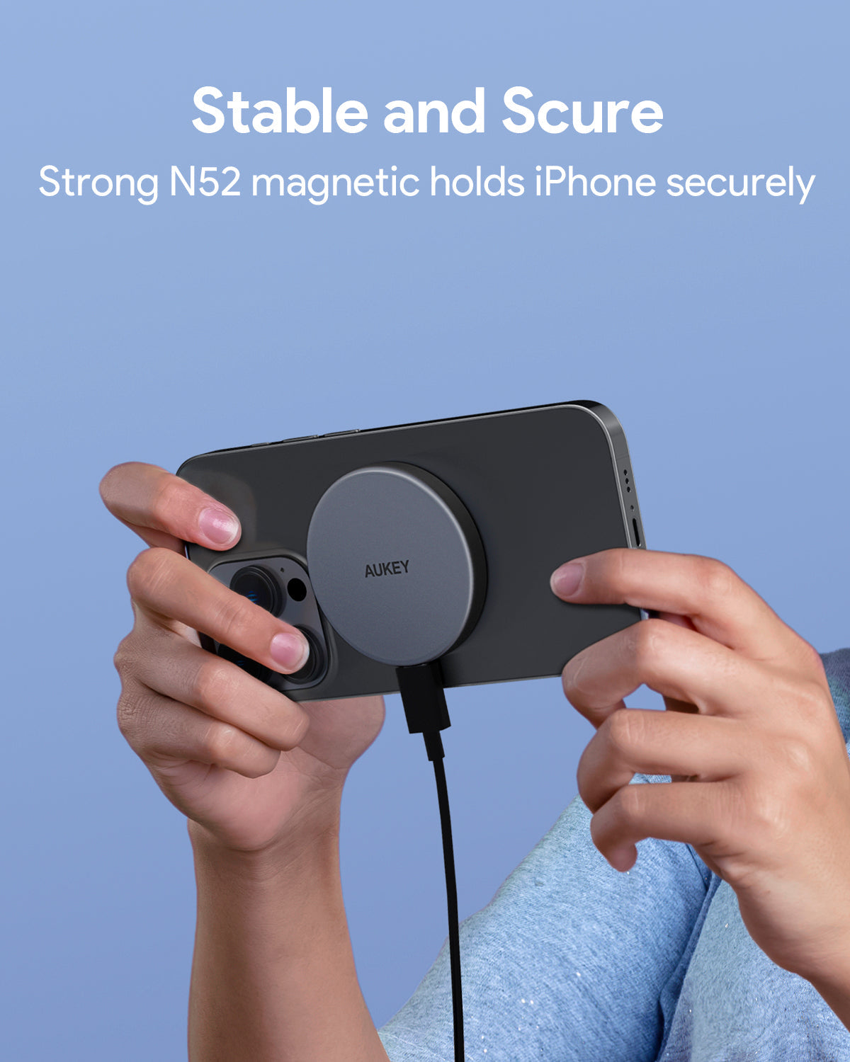AUKEY LC-MC10 Qi2 Magnetic Wireless Charger