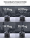 Travel Mate 35W Universal Adapter with USB Ports