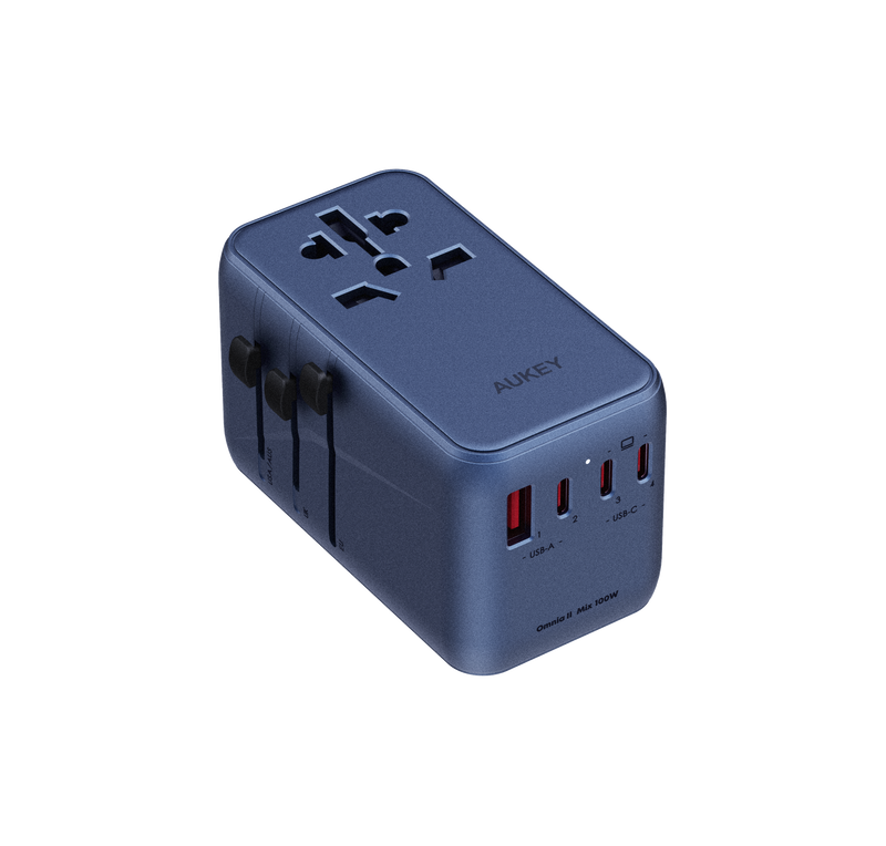 Travel Mate 100W GaN Universal Adapter with USB Ports