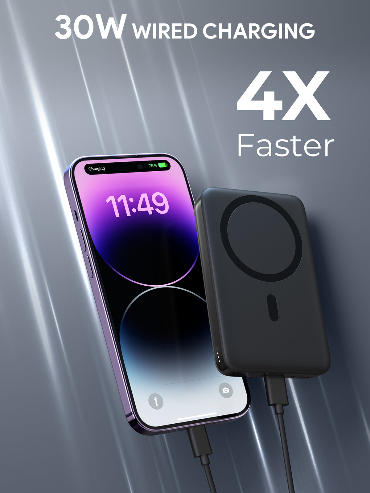 Batterie externe AUKEY PB-MS02 MagFusion 10 000 mAh 30 W MagSafe