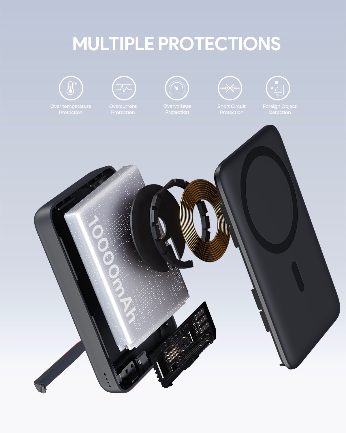 Batterie externe AUKEY PB-MS02 MagFusion 10 000 mAh 30 W MagSafe