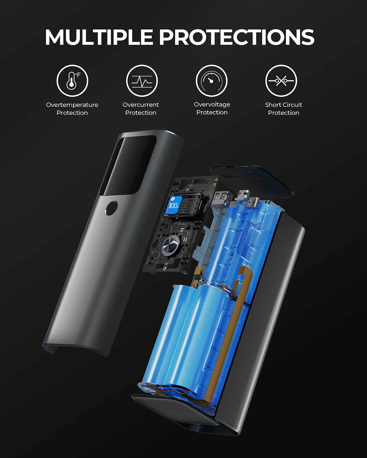 Batterie externe portable AUKEY PB-Y45 140 W 27 600 mAh 