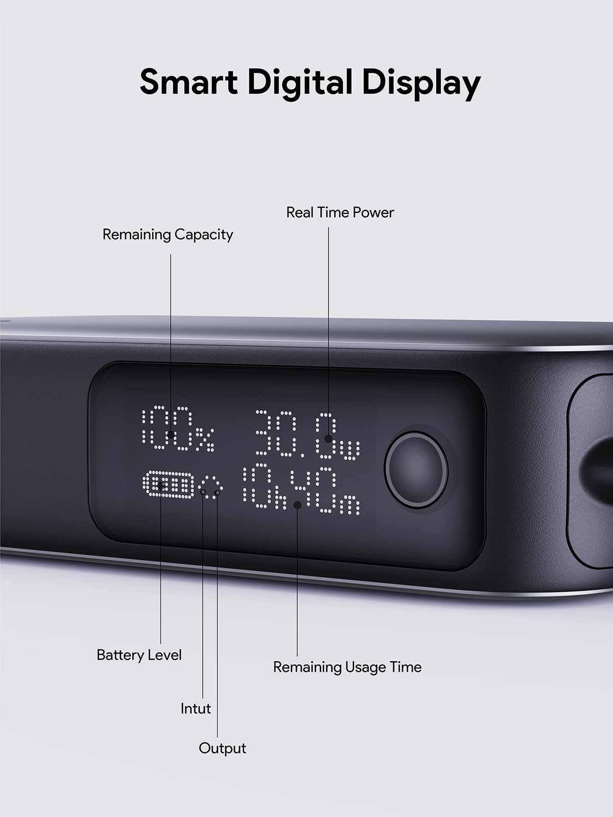 AUKEY PB-Y47 Spark Sling 10000 Compact Fast Charging Power Bank  with Built-in USB-C Cable
