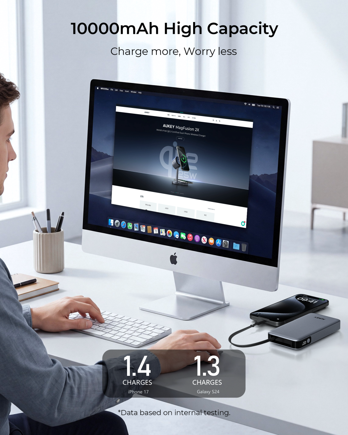 AUKEY Spark Reel 10000 HUE Fast Charging Power Bank PB-Y89