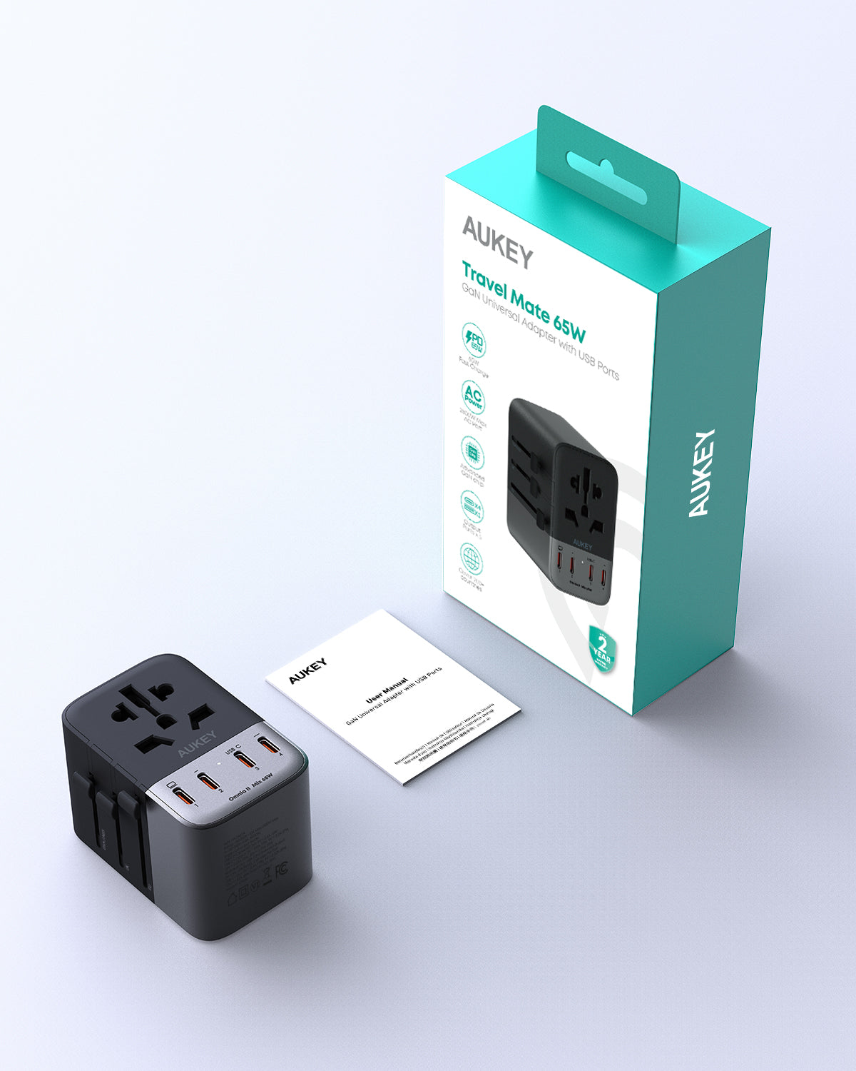 AUKEY PA-TA08A 65W GaN Universal Adapter