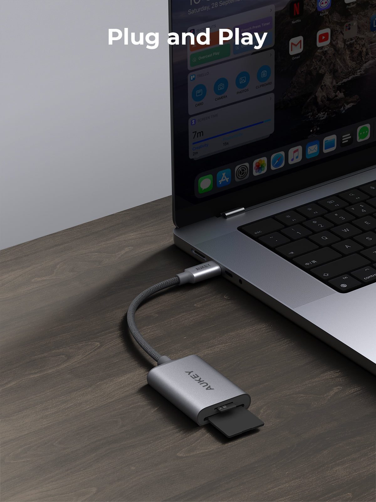 AUKEY UH-C01 USB-C to Card Reader Adapter