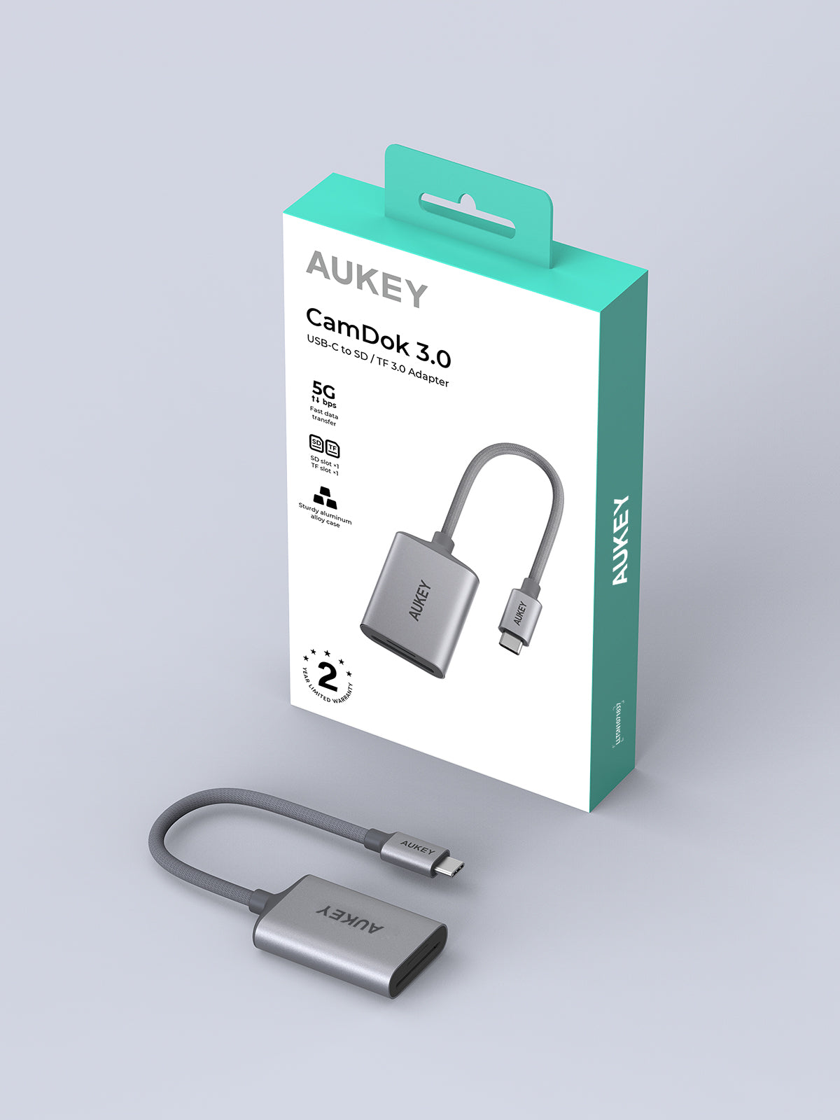 AUKEY UH-C01 USB-C to Card Reader Adapter