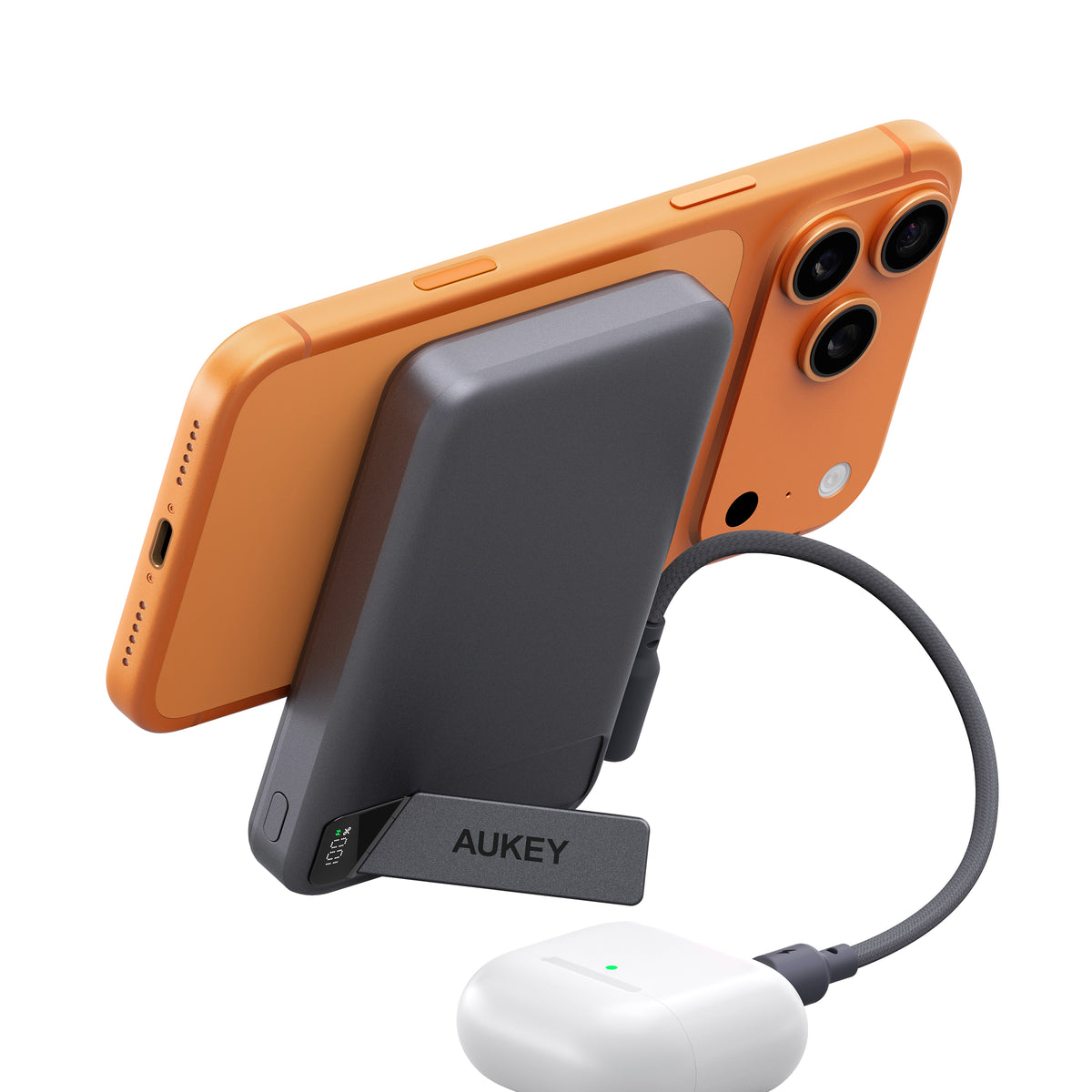 AUKEY MagFusion Vista 10000 Magnetic Wireless Charging Power Bank PB-M