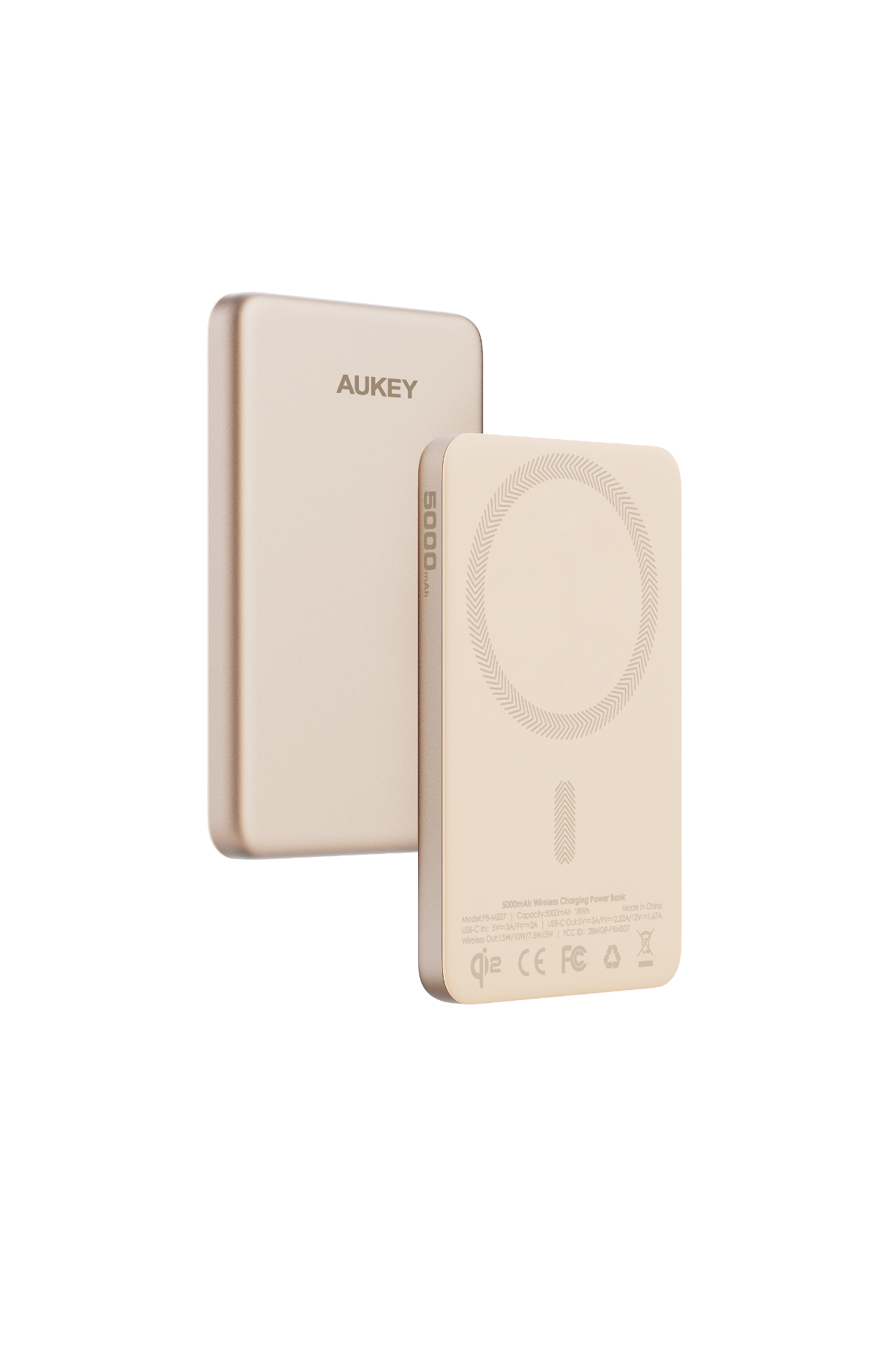 AUKEY MagFusion M 5000 20W Qi2 Magnetic Wireless Charging Power Bank PB-MS07