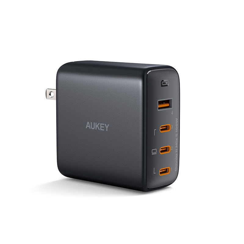 AUKEY PA-B7S VoltApex II Mix S 100W 4-Port PD Wall Charger with GaN Power Tech