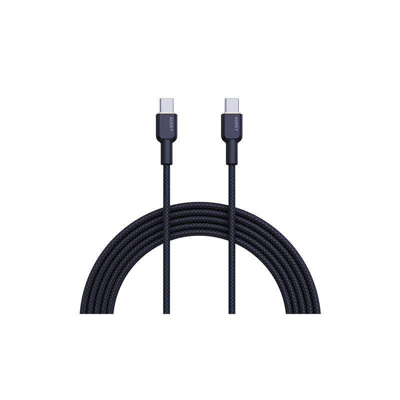 AUKEY CB-NCC Series Circlet CC 60W 1m   Nylon Braided USB-C to USB-C Cable