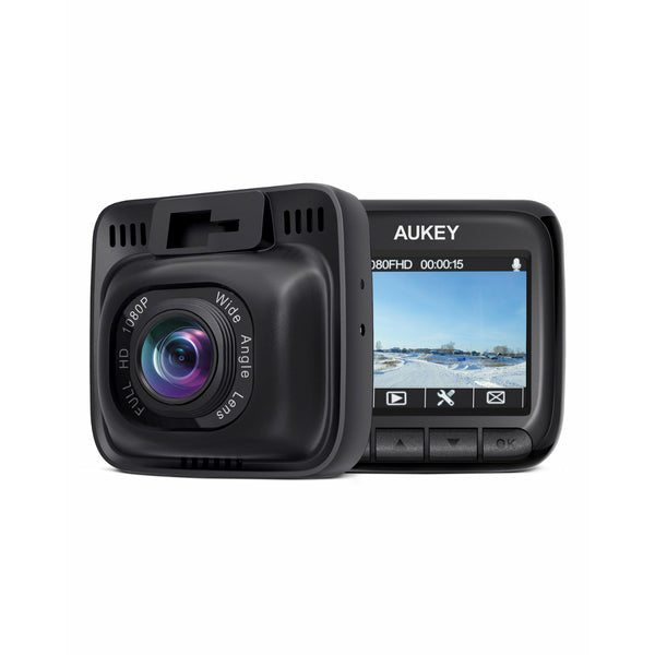 la double dashcam avant arriere Aukey pour voiture à 83€ seulement