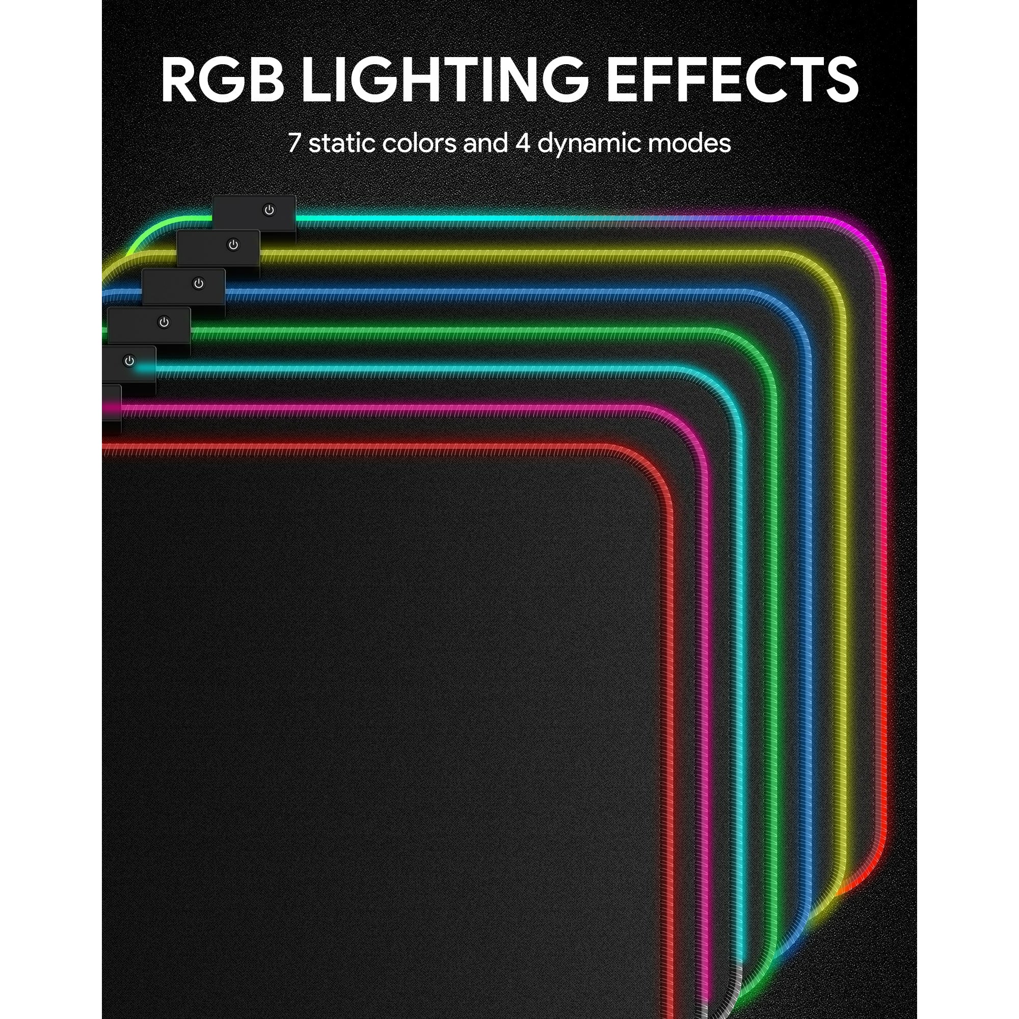 AUKEY RGB Gaming Mouse Pad, 450 x 400 x 4mm