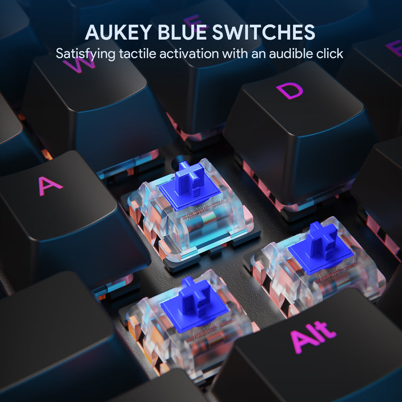 Découverte du clavier mécanique gamer Blue Commutateurs AUKEY KM-G9