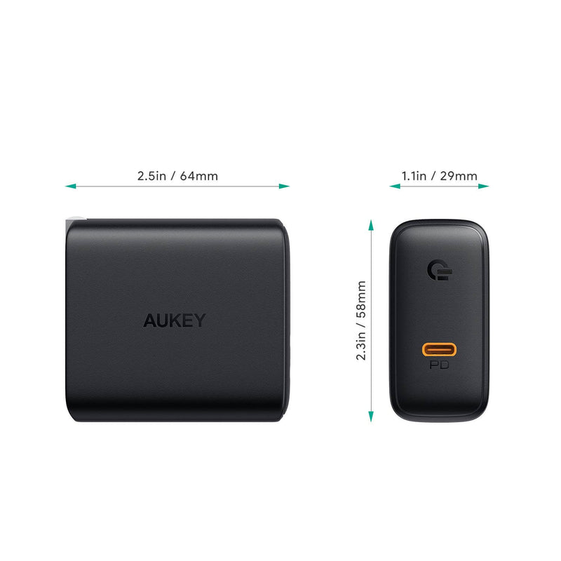 AUKEY PA-D4 Focus 60W USB-C PD Charger with GaN Power Tech