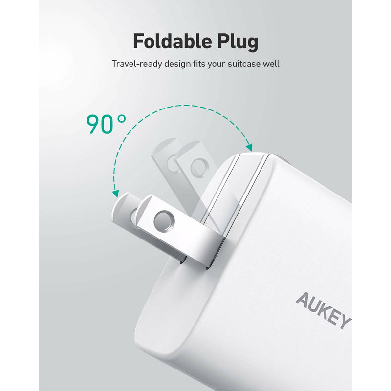AUKEY PA-F1S Swift 20W USB C Charger Power Delivery 3.0, 2 Pack