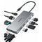 AUKEY CBC89 10 in 1 USB C Hub with 4K HDMI & VGA Silver