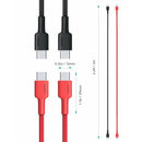 AUKEY CB-CD28 USB C Cable USB C to USB C Cable [2 Pack 6.6ft]