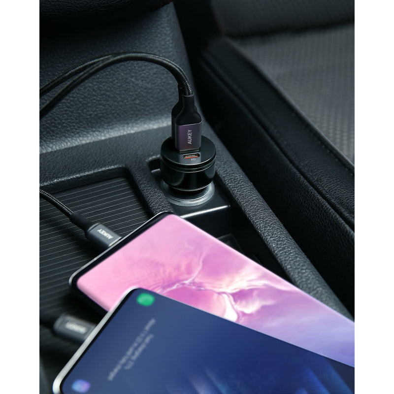 AUKEY Car Charger Three Ports 36W